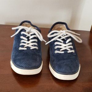 Ugg Navy Suede Sneaker Shoes Size 5